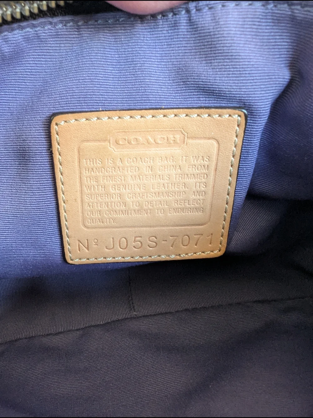 Vintage Coach Signature Patchwork Demi Bag